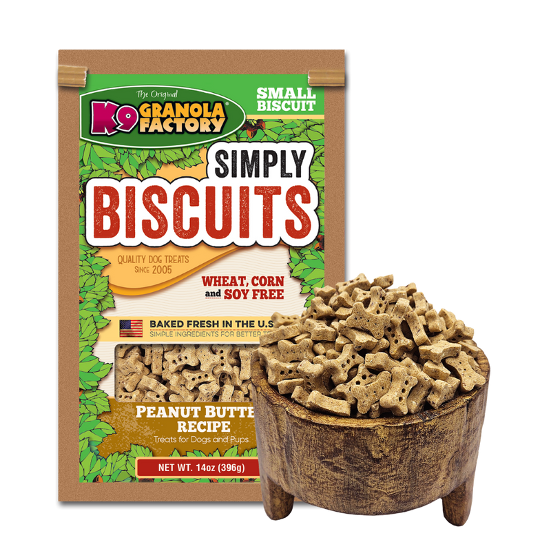 K9 Granola Factory - Simply Biscuits Peanut Butter - Small - 1lb