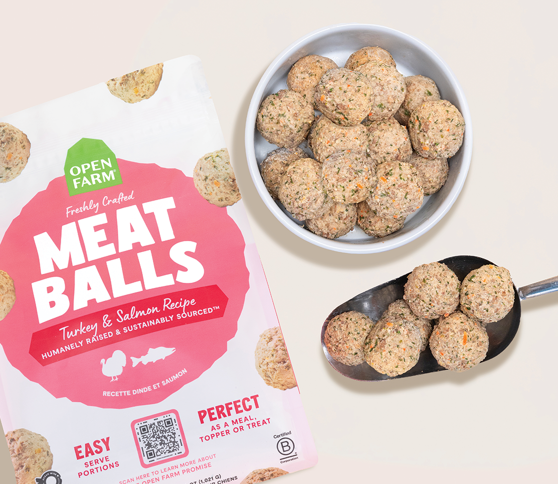 Open Farm Meatballs Turkey/Salmon 14oz