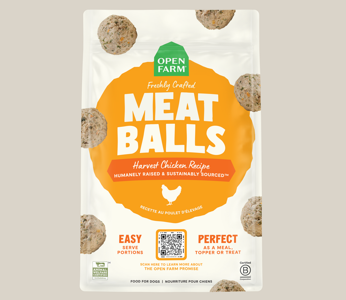 Open Farm Meatballs Chicken 14oz