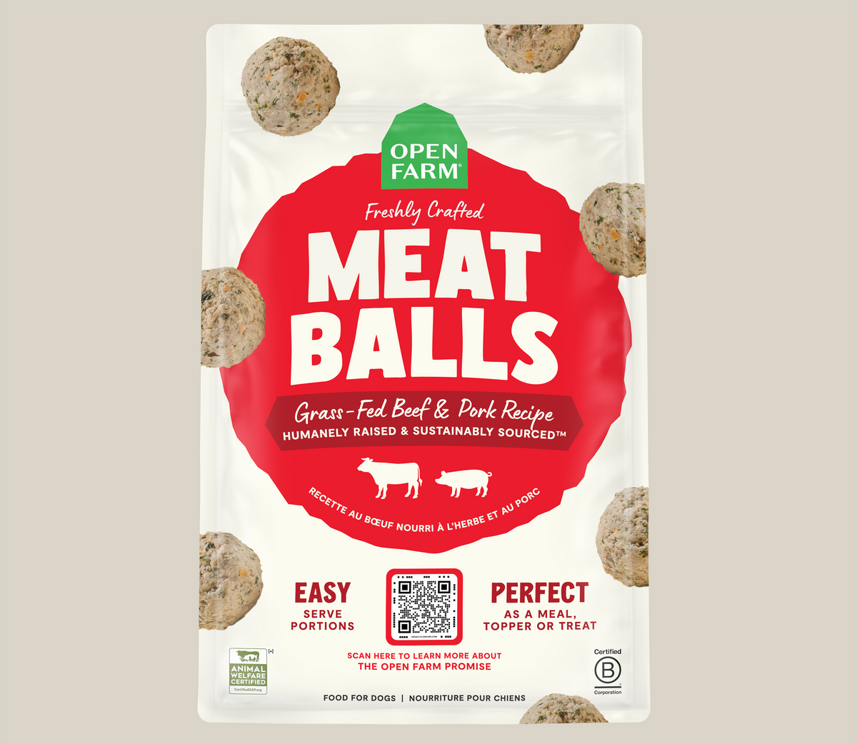 Open Frm Meatballs Beef/Pork 14oz
