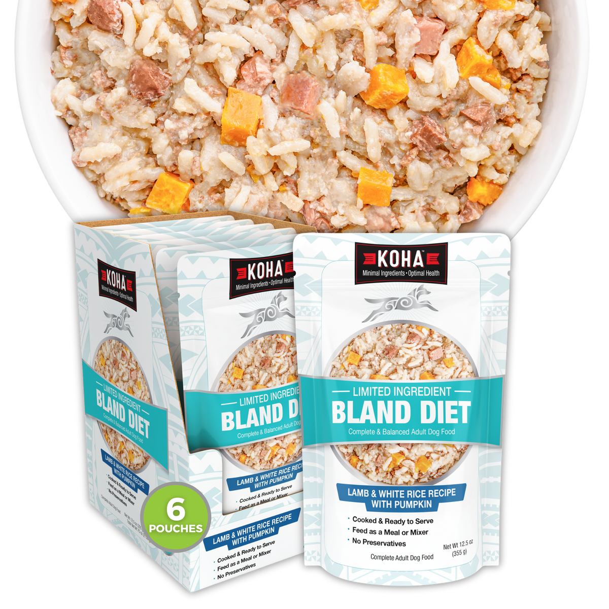 Koha Bland Diet Lamb and Rice Pouch