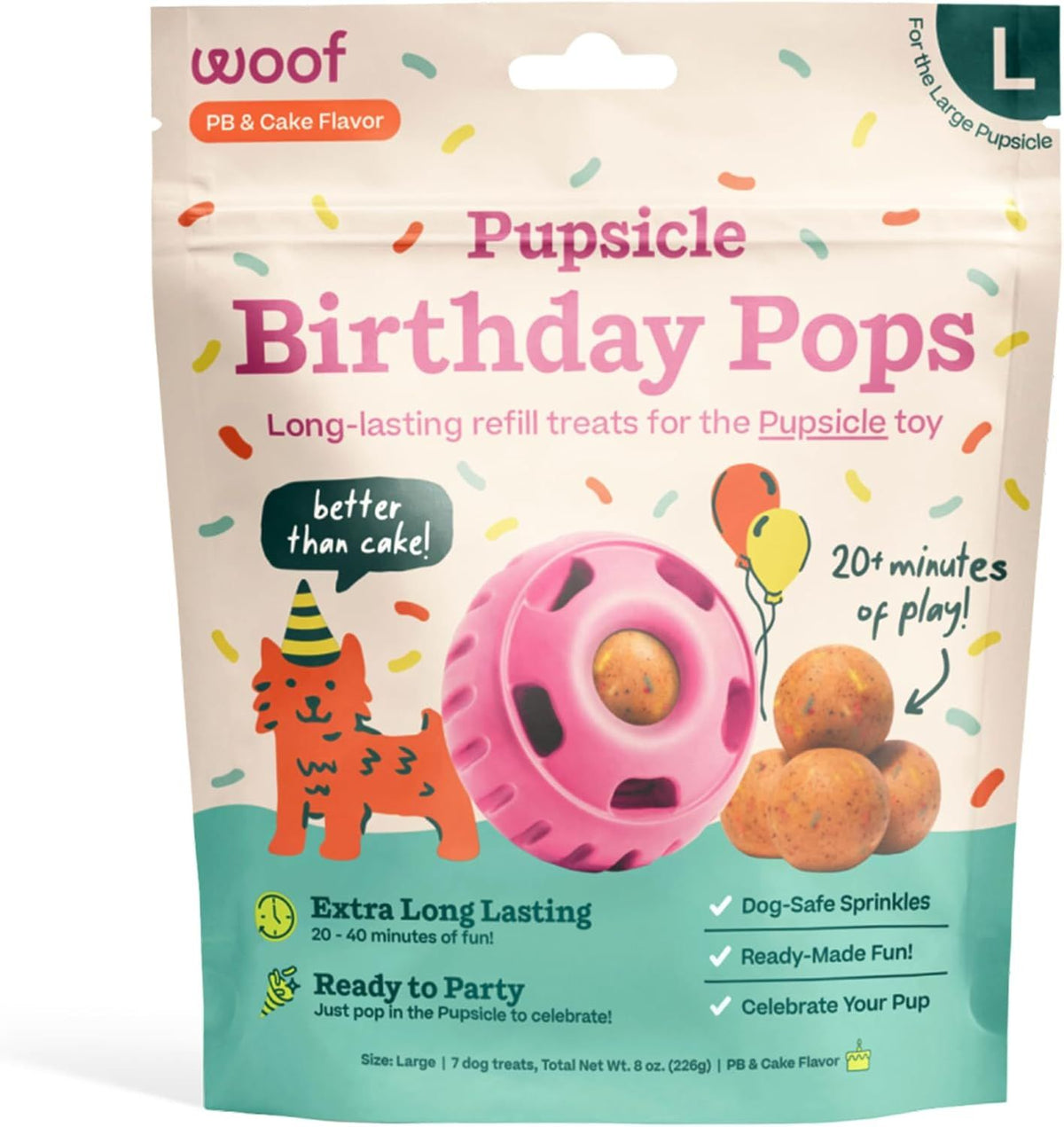 Woof Pupsicle BDay Refill Large