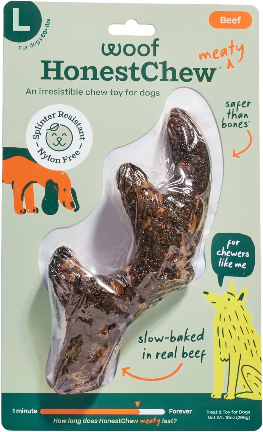 Woof Meaty Antler Chew- large
