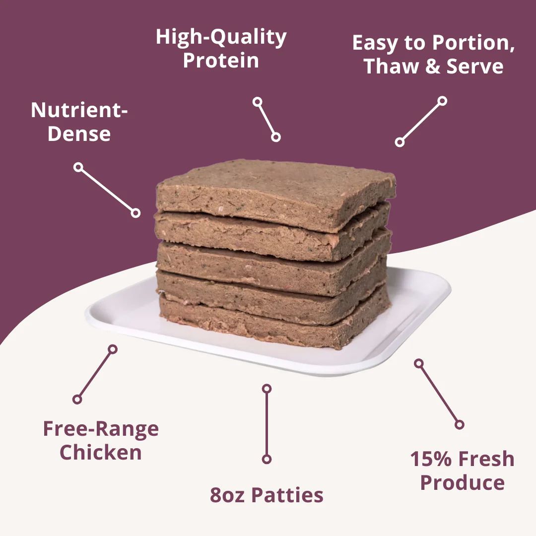 Steve's BARF Frozen Chicken Patties 20 Lb