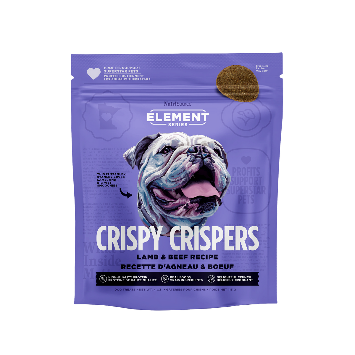 NutriSource Element Series Beef & Lamb Crispy Crispers  12/4 oz.