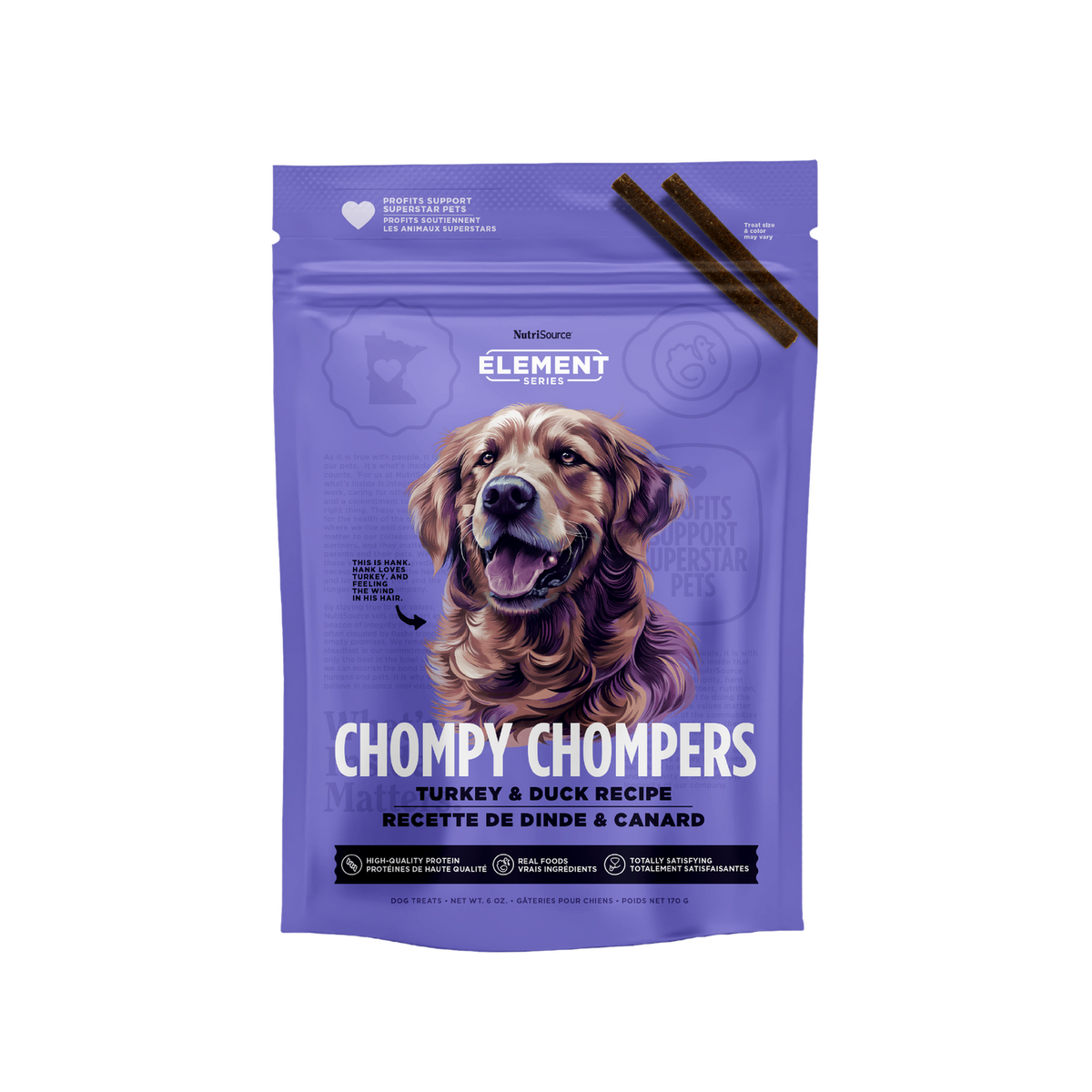 NutriSource Element Series Turkey & Duck Chompy Chompers  12/6 oz.