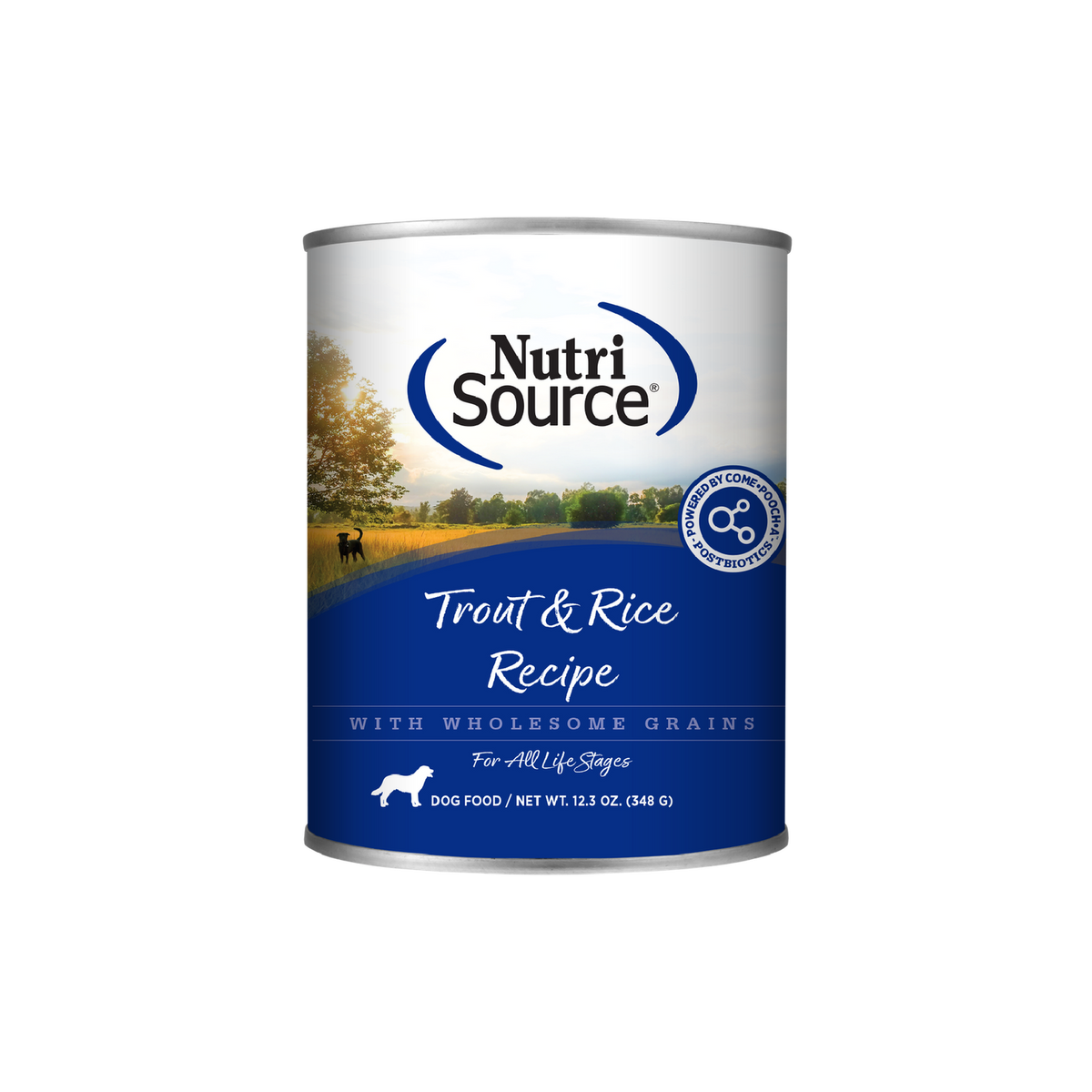 NutriSource Trout & Rice Dog Food Cans  12 / 12.3 oz