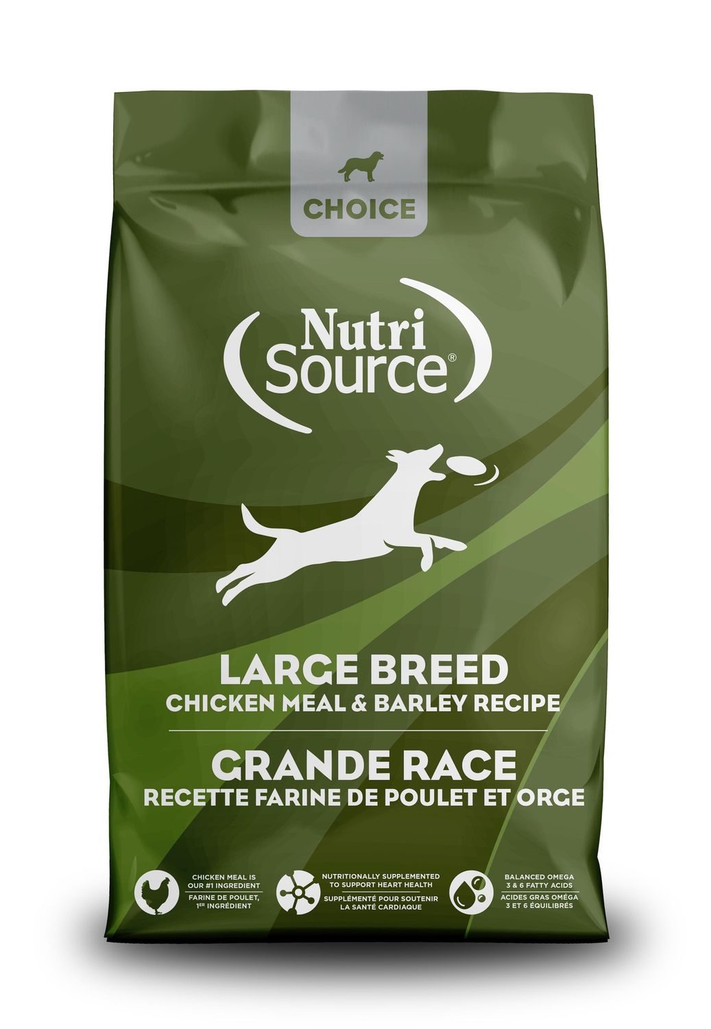 NutriSource Choice Large Breed Adult Chicken All Life Stages Dog Food  40 lbs.