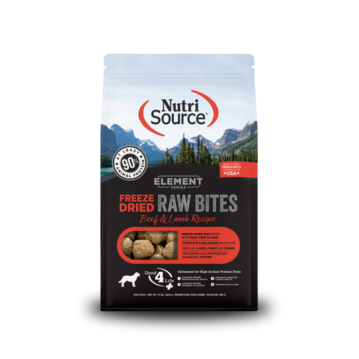 NutriSource Element Freeze Dried Beef & Lamb Dog Freeze Dried Raw Bites  12 / 2.5 oz.