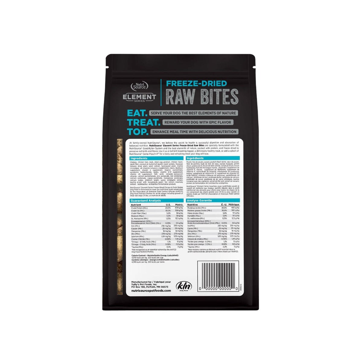 NutriSource Element Freeze Dried Chicken & Duck Dog Freeze Dried Raw Sliders  6 / 20 oz.