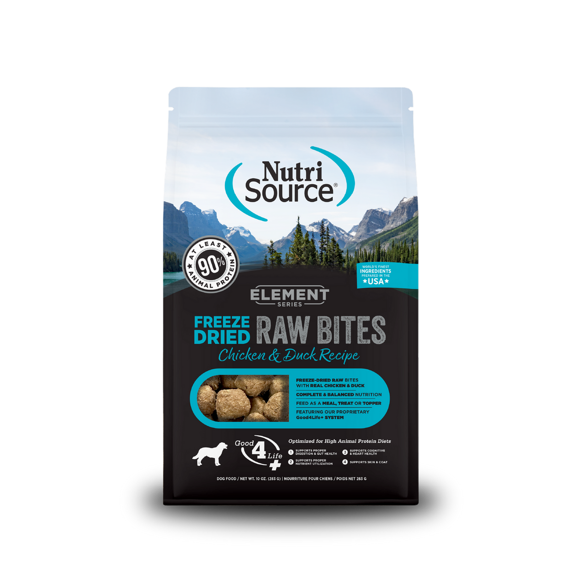 NutriSource Element Freeze Dried Chicken & Duck Dog Freeze Dried Raw Sliders  6 / 20 oz.