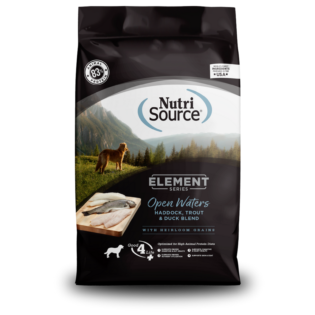 NutriSource Element Series Open Waters Blend Dog Food  12 lbs.