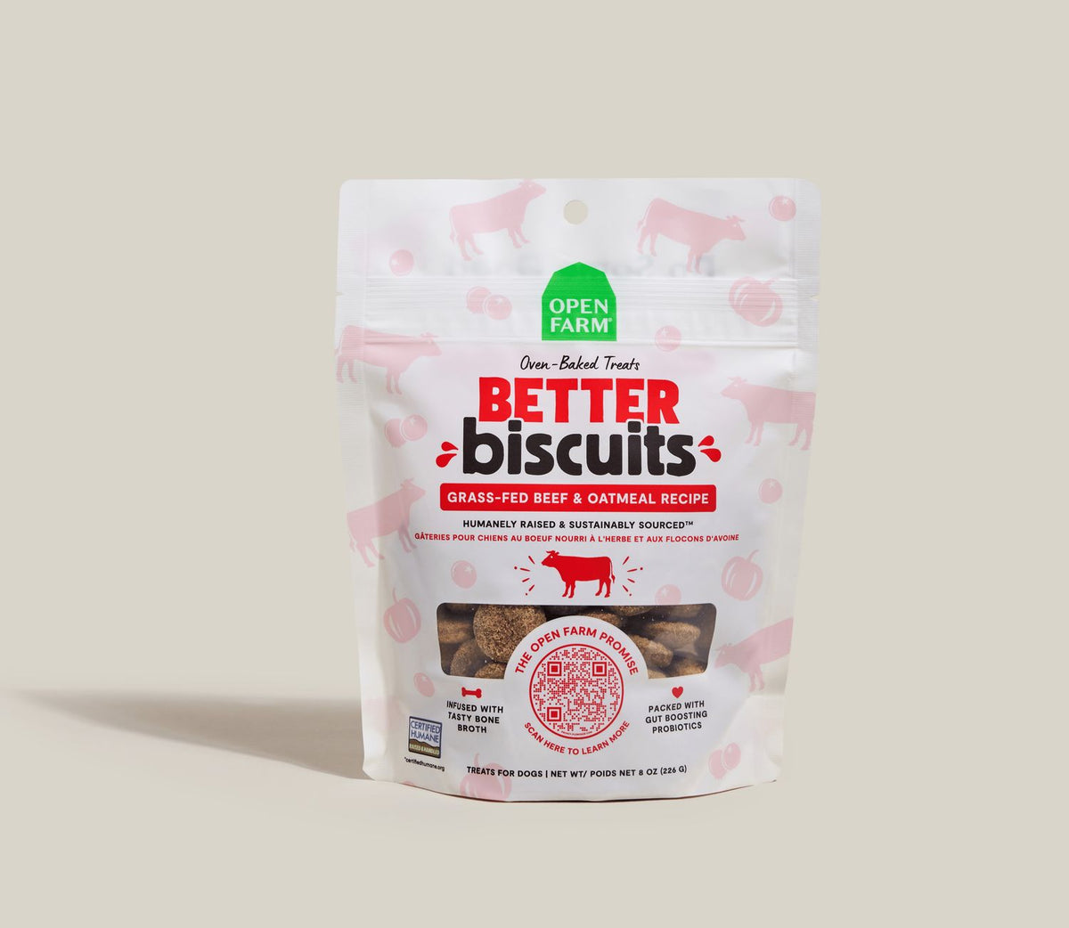 Open Farm Dog BETTER BISC Beef 8 oz