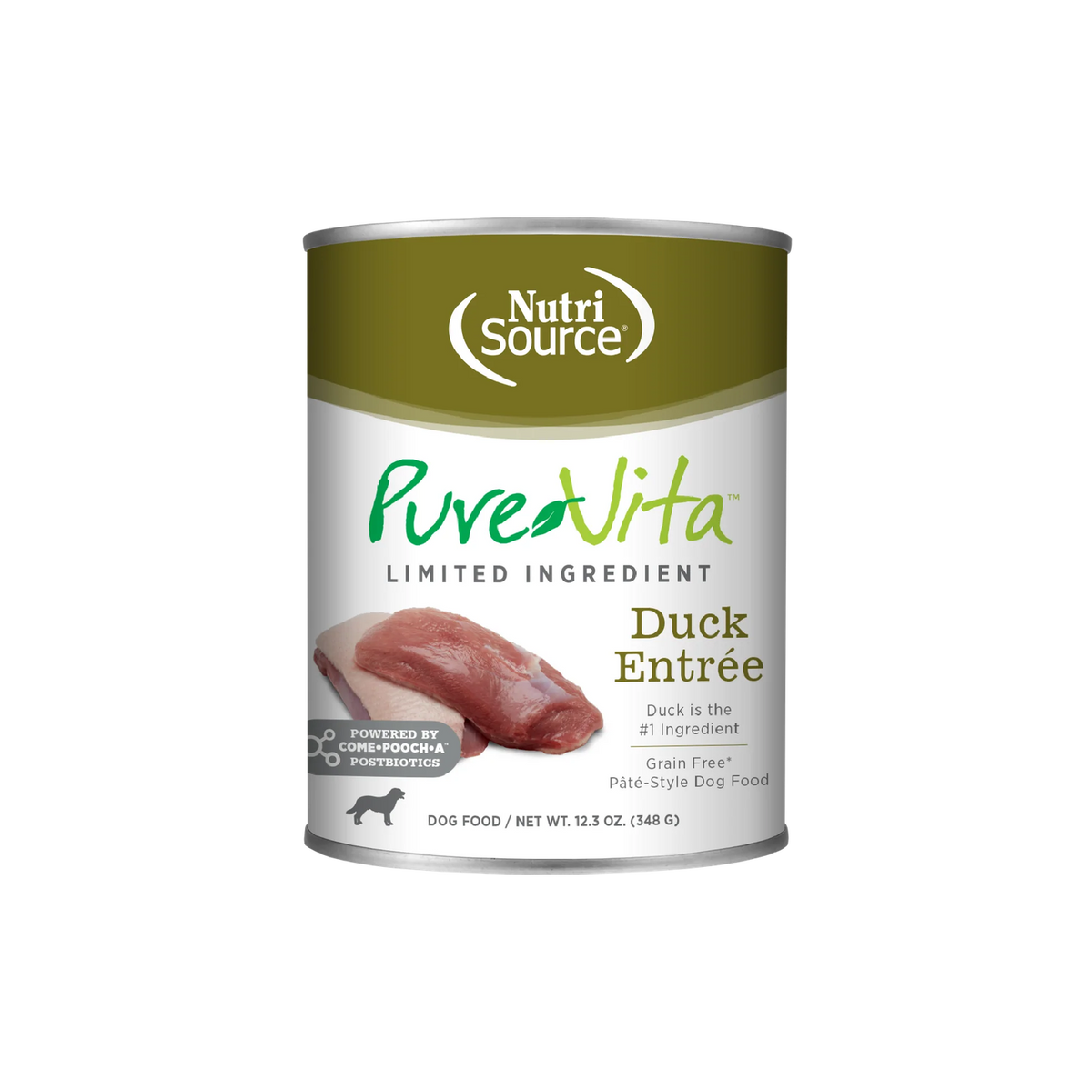Pure Vita Grain Free Duck EntrÃ©e Dog Cans  12 / 12.3 oz