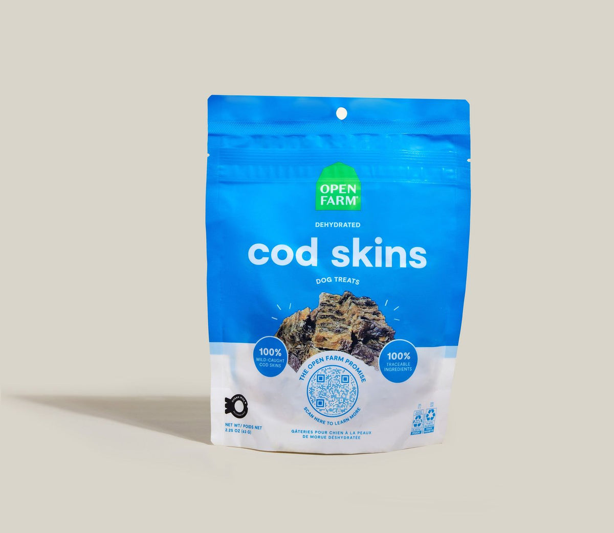 Open Farm Dog DHYD TRT COD SKNS 2.25 oz