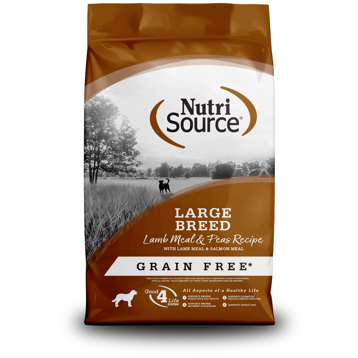 NutriSource Grain Free Large Breed Lamb Meal & Peas Dog Food  26 lbs.