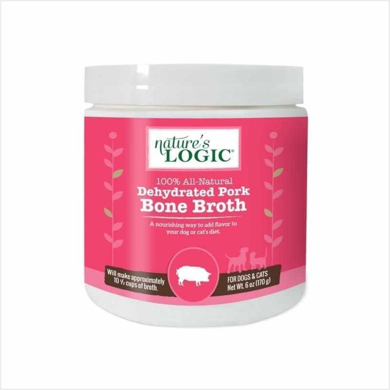 Natures Logic NLOGIC Dog DHYD Bone BROTH Pork 6 oz