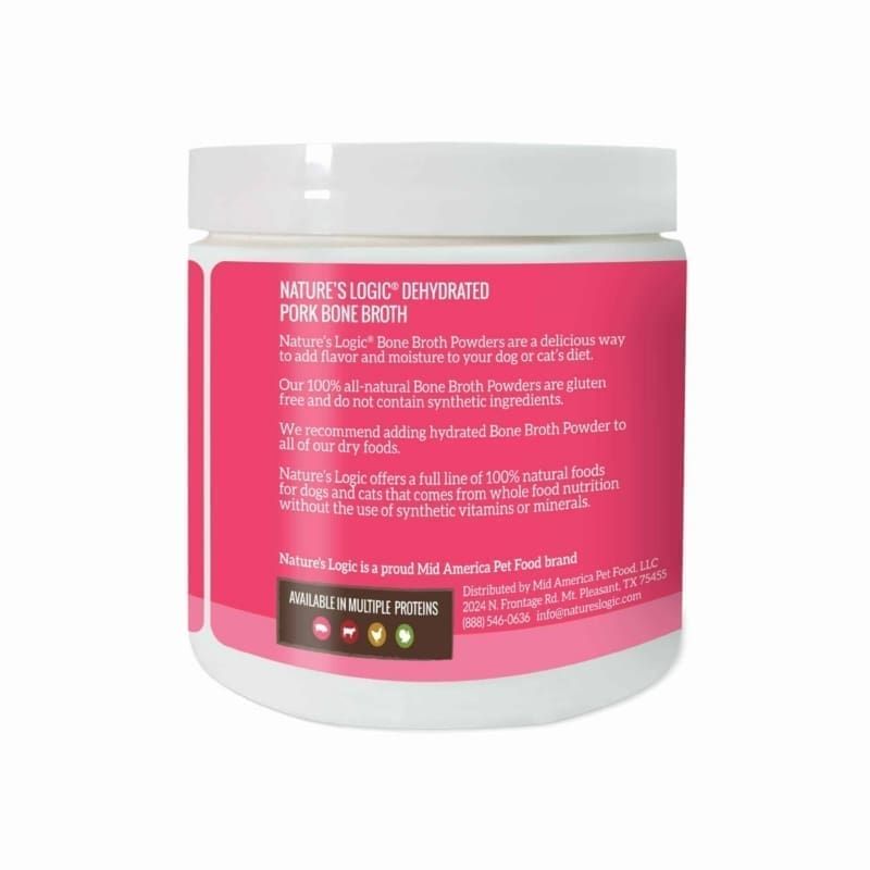 Natures Logic NLOGIC Dog DHYD Bone BROTH Pork 6 oz