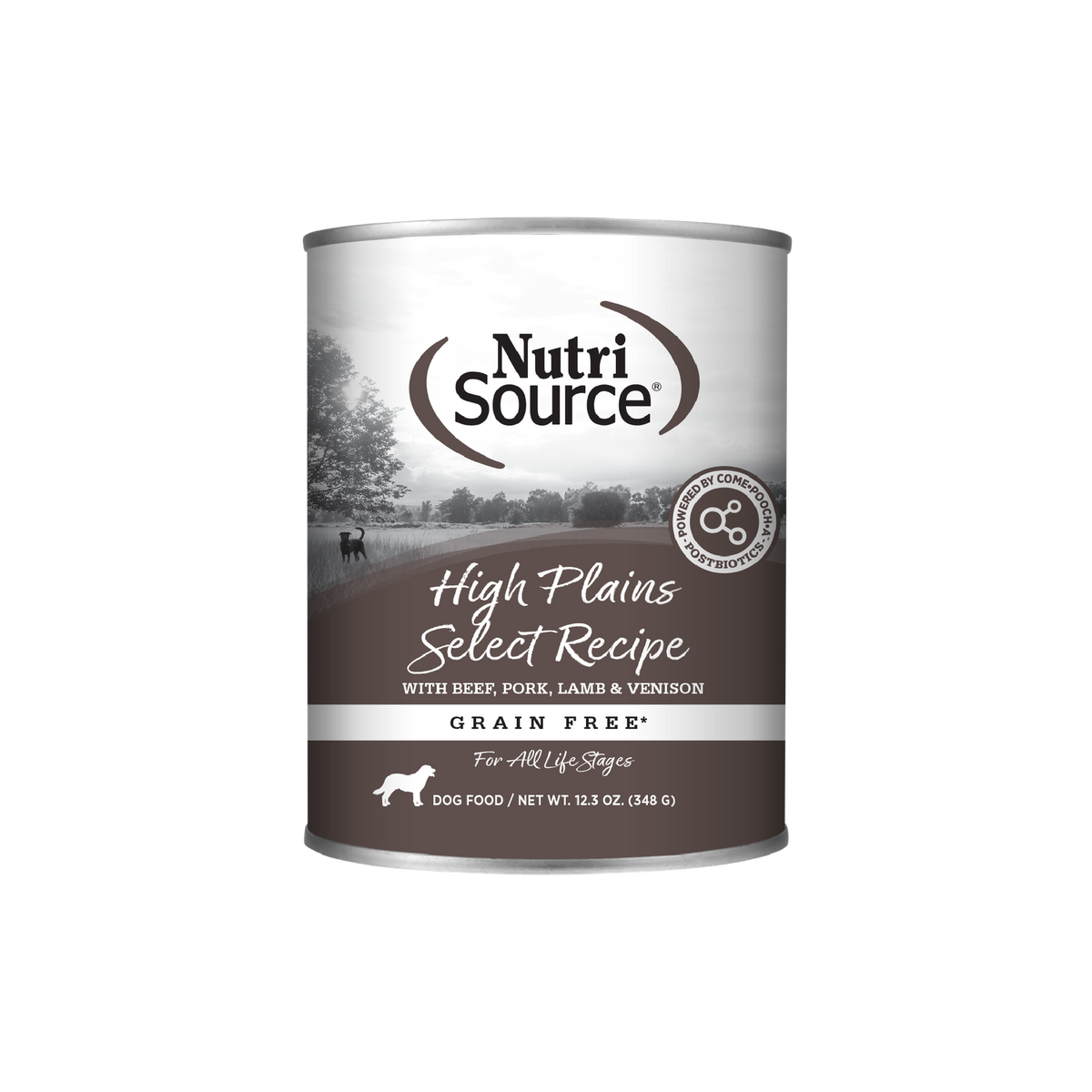 NutriSource Grain Free High Plains Select Dog Food Cans  12 / 12.3 oz
