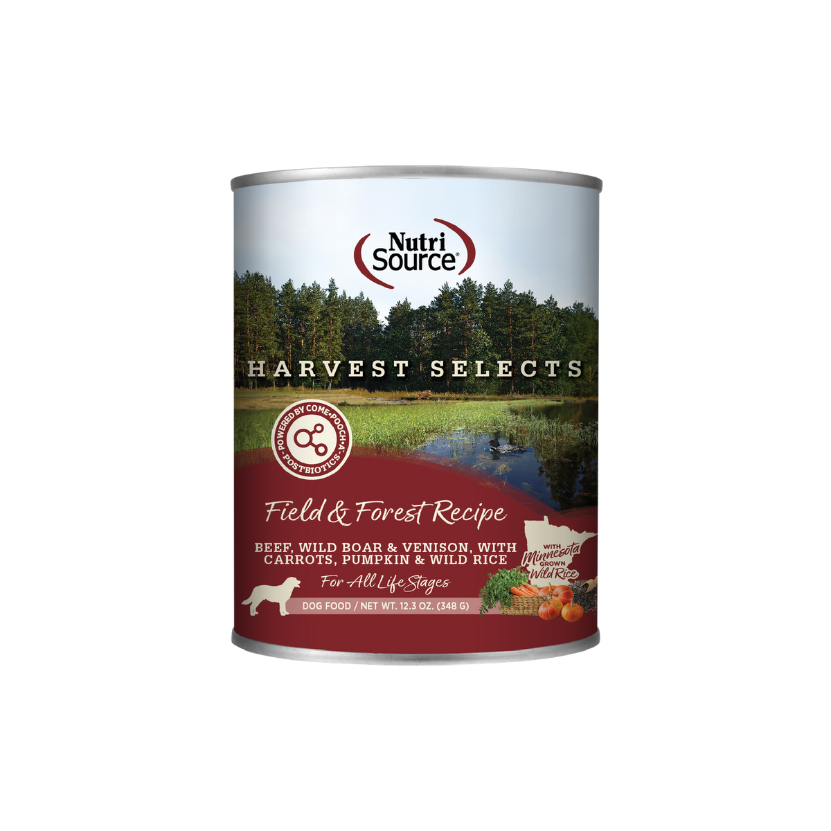 NutriSource Harvest Selects Field & Forest Dog Cans  12 / 12.3 oz