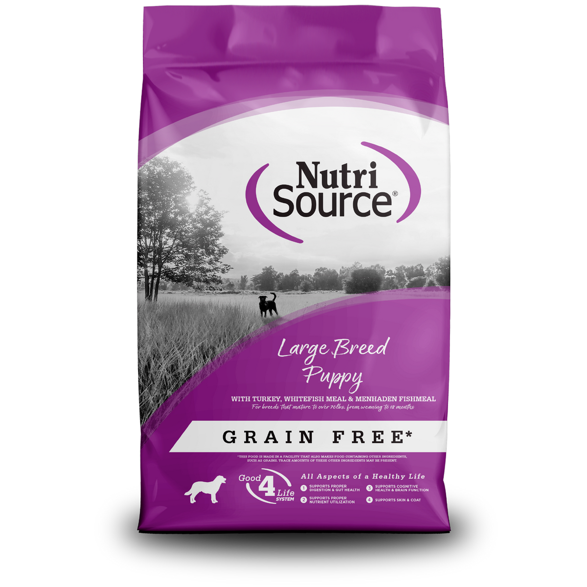 NutriSource Grain Free Large Breed Puppy Dog Food  26 lbs.