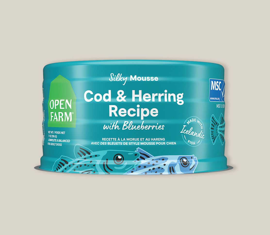 Open Farm Dog Grain Free COD HERNG Blueberry 7 oz