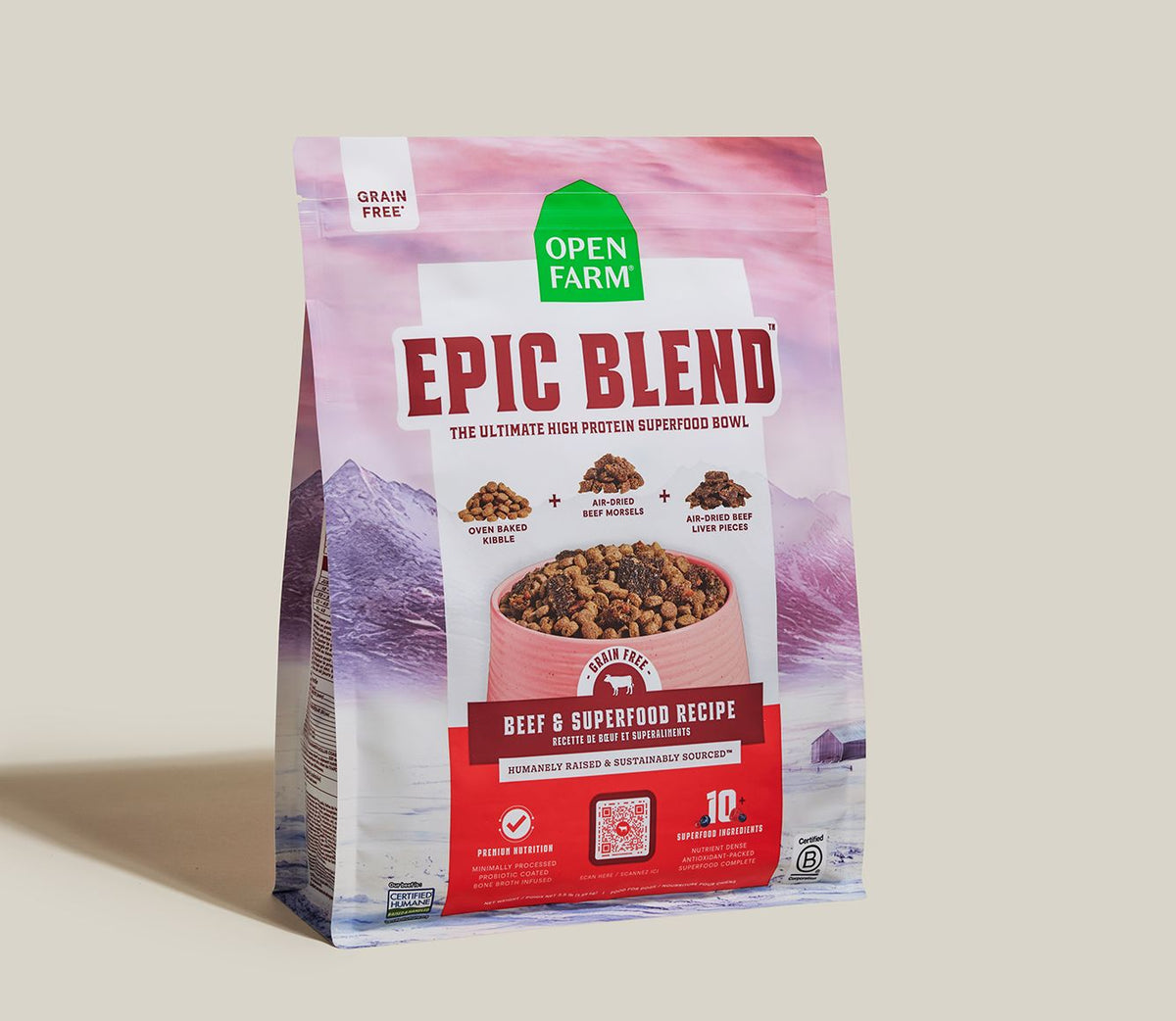 Open Farm Dog Grain Free EPIC Beef SUPRFD 18 lb