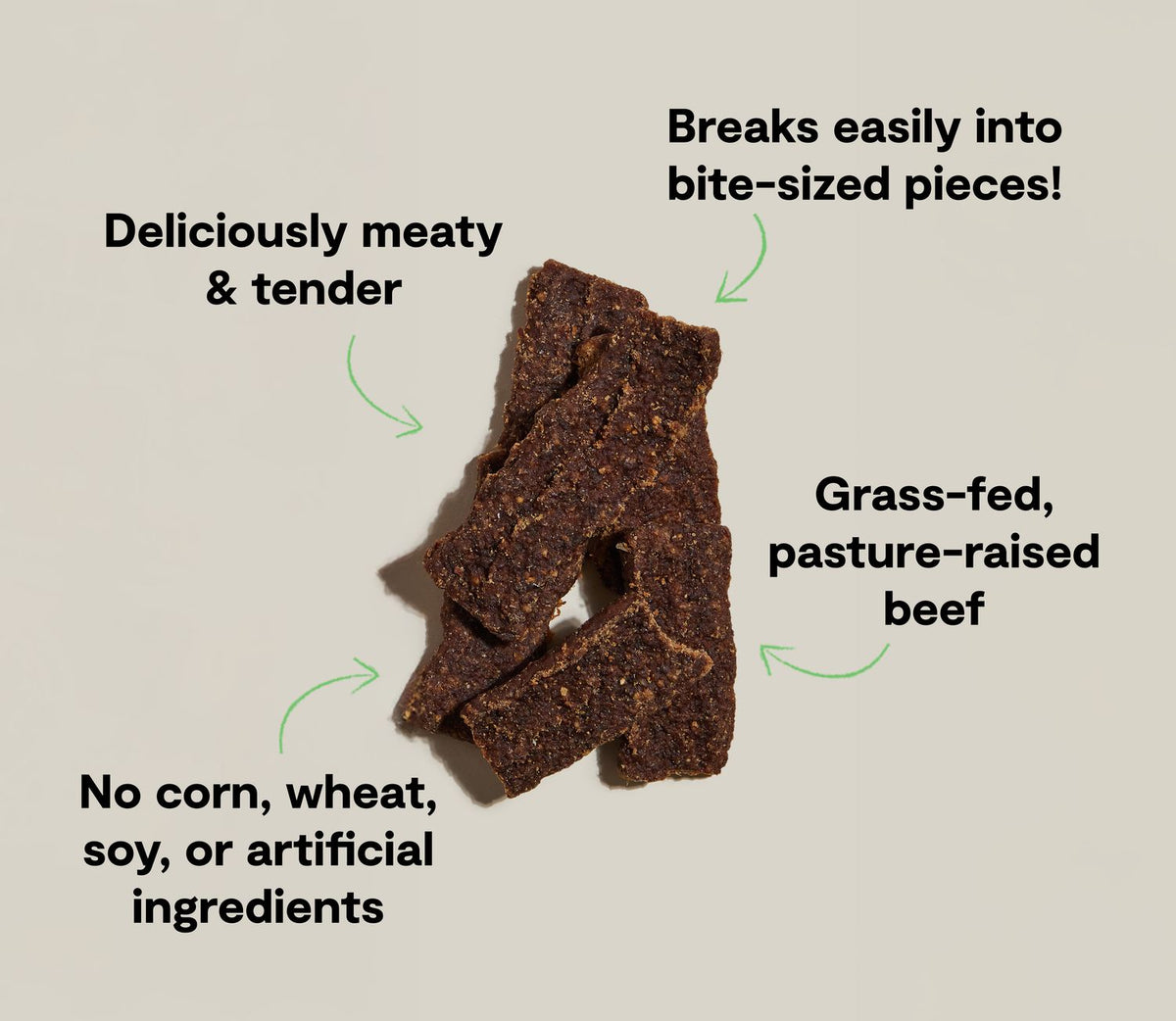 Open Farm Dog Grain Free Jerky STRP Beef 5.6 oz