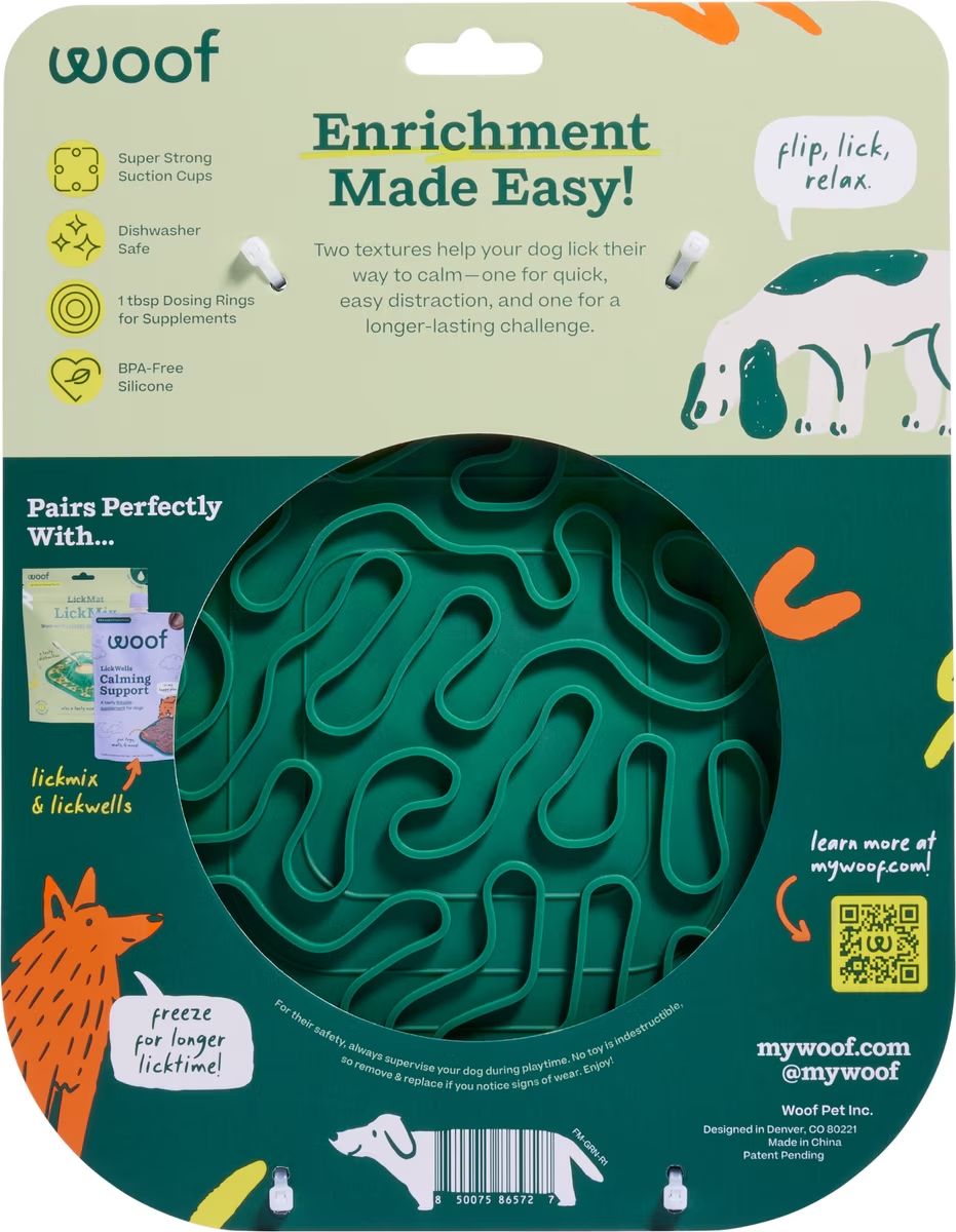 Woof Dog FLIPMAT Green