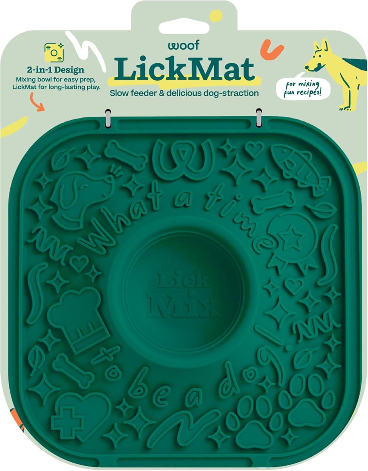 Woof Dog LICKMAT Green
