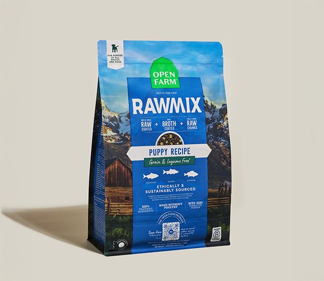 Open Farm Dog Grain Free Raw Mix Puppy 20 lb