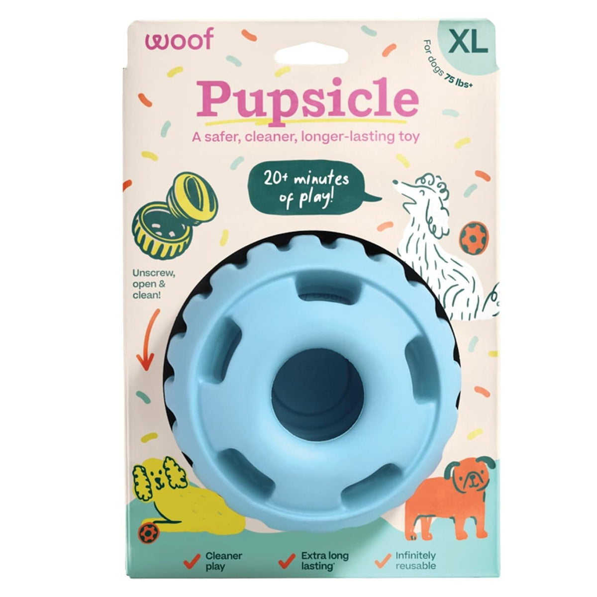 Woof Dog Pupsicle Birthday BLU Extra Large