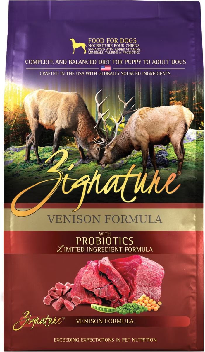 Zignature ZIGNA Dog CRNCHY Grain Free Venison 12 oz