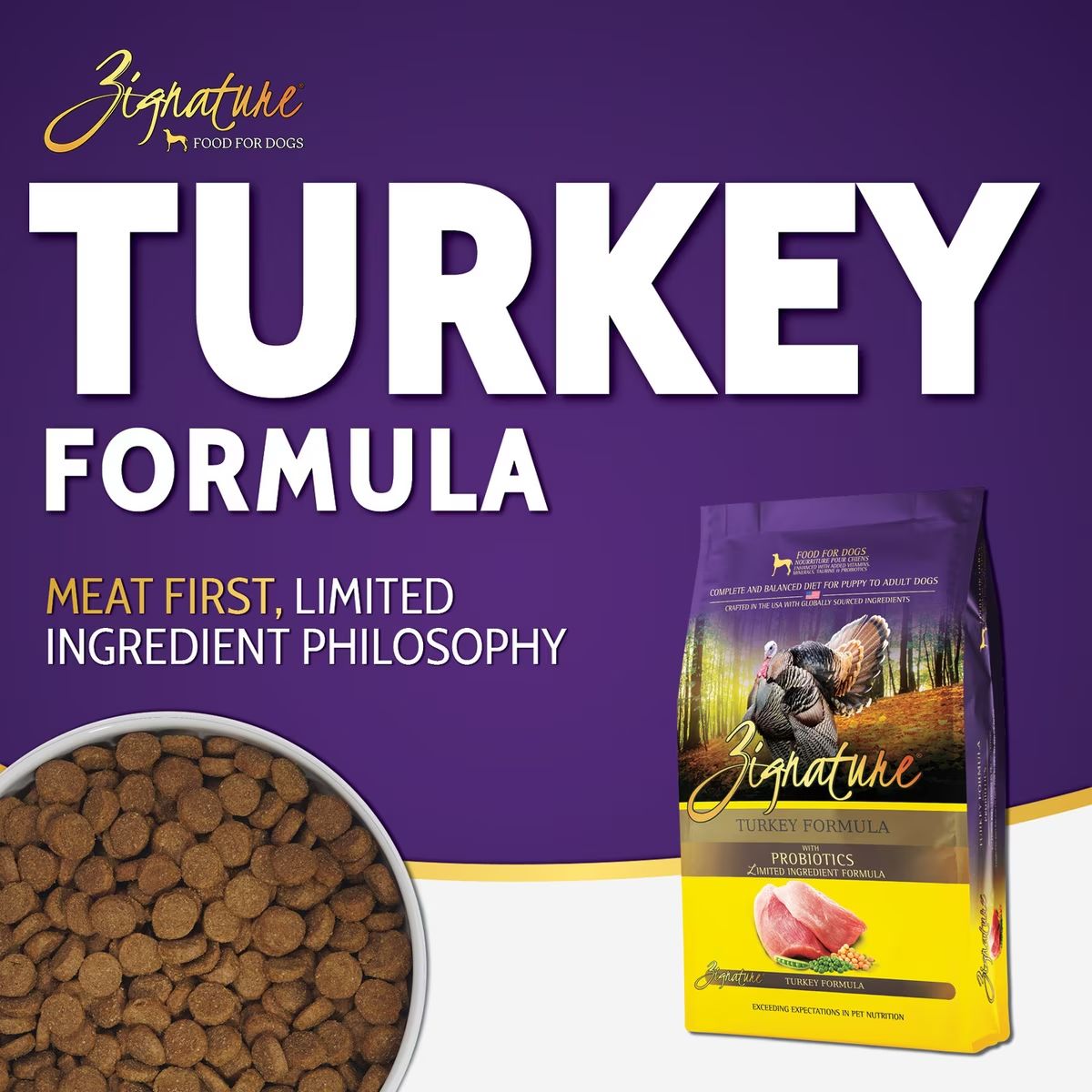 Zignature ZIGNA Dog CRNCHY Grain Free Turkey 12 oz