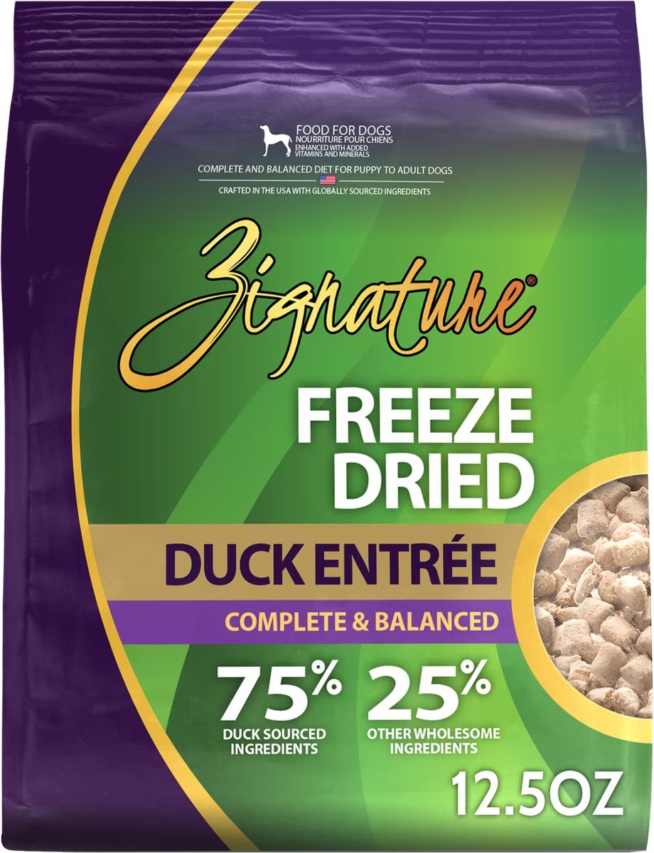 Zignature ZIGNA Dog Freeze Dried ENTR Duck 12.5 oz