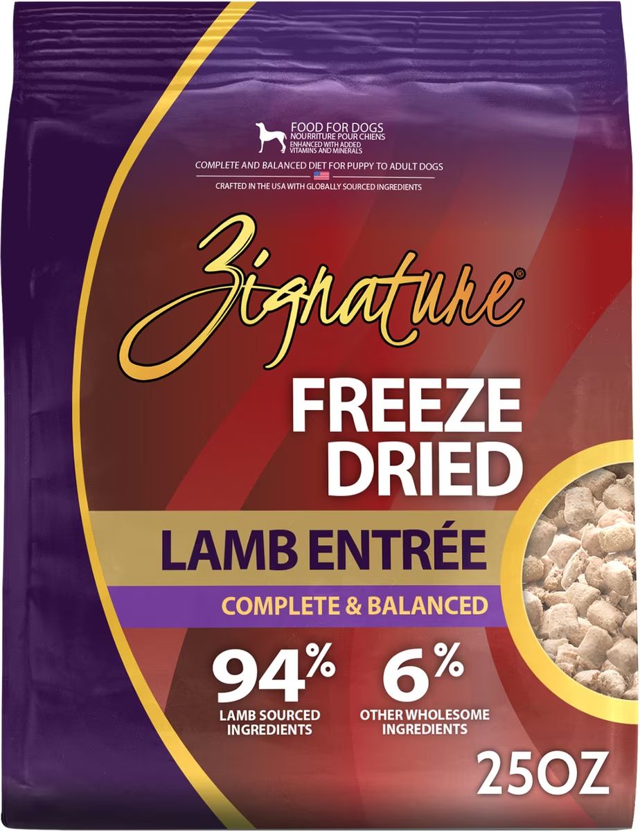 Zignature ZIGNA Dog Freeze Dried ENTR Lamb 25 oz
