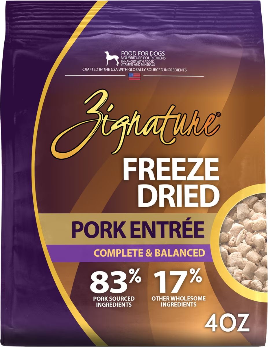 Zignature ZIGNA Dog Freeze Dried ENTR Pork 4 oz