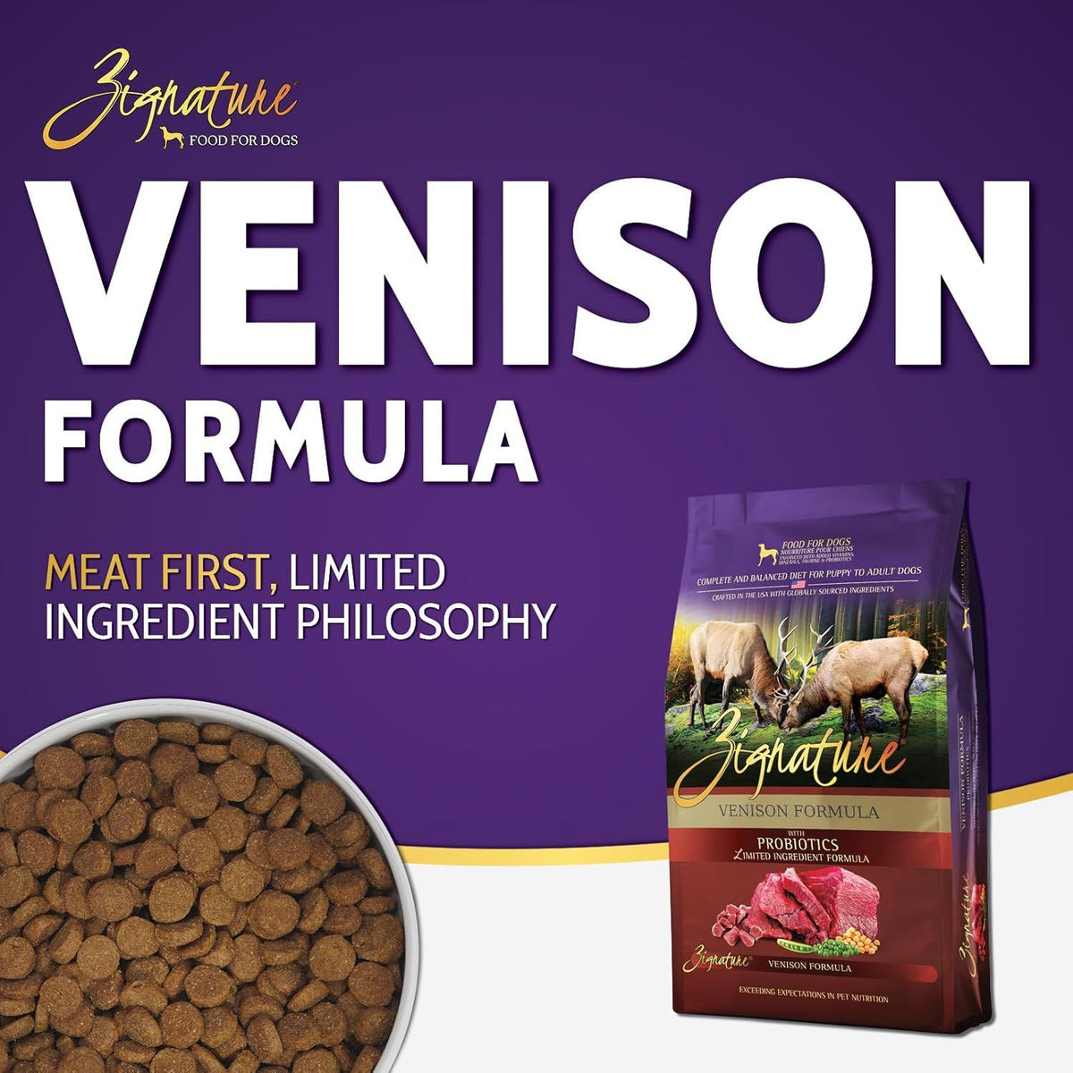 Zignature ZIGNA Dog Grain Free Venison 4 lb