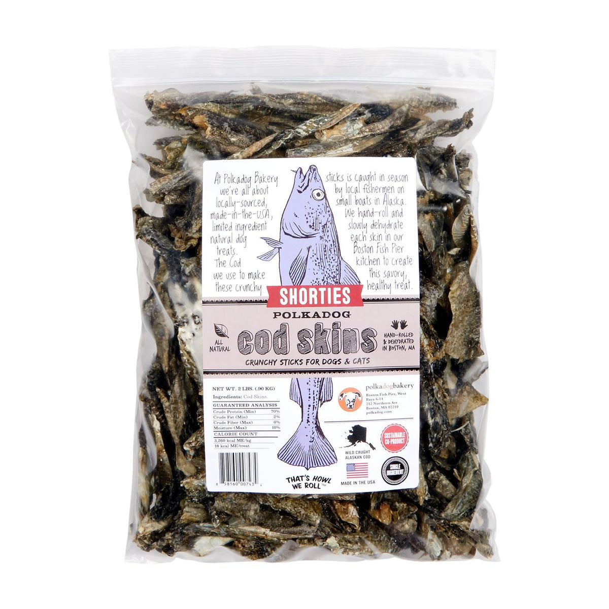 Polkadog POLKA Dog COD SKNS SHRT 12 oz Bulk