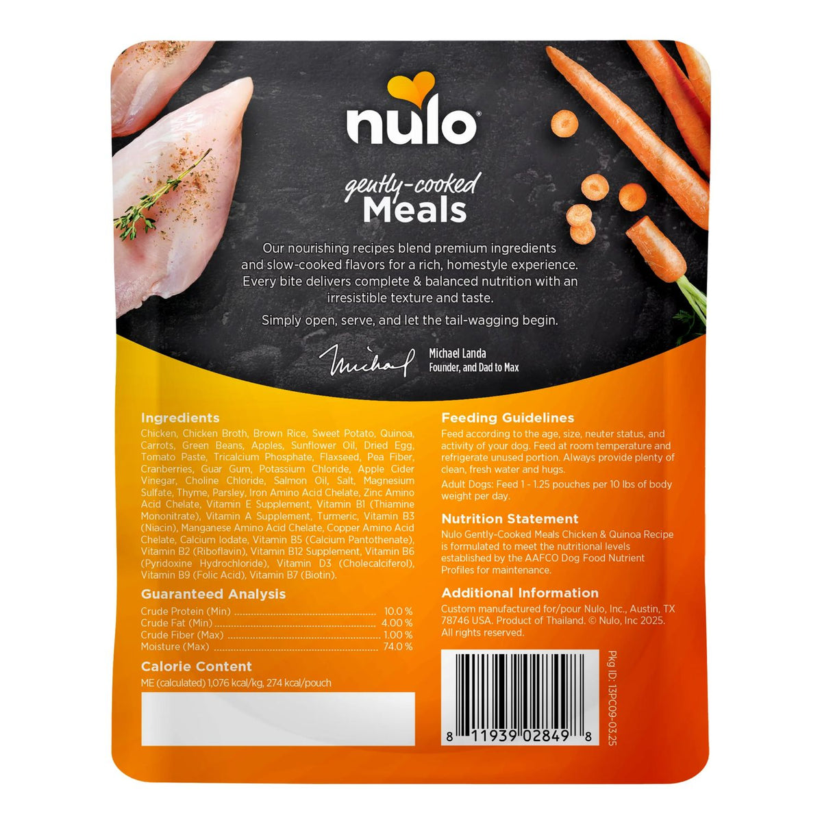 Nulo Gently Cooked Chicken 9oz