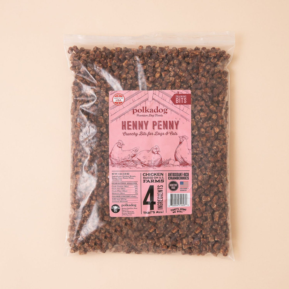 Polkadog POLKA Dog HENNY PENNY BITS 5 lb