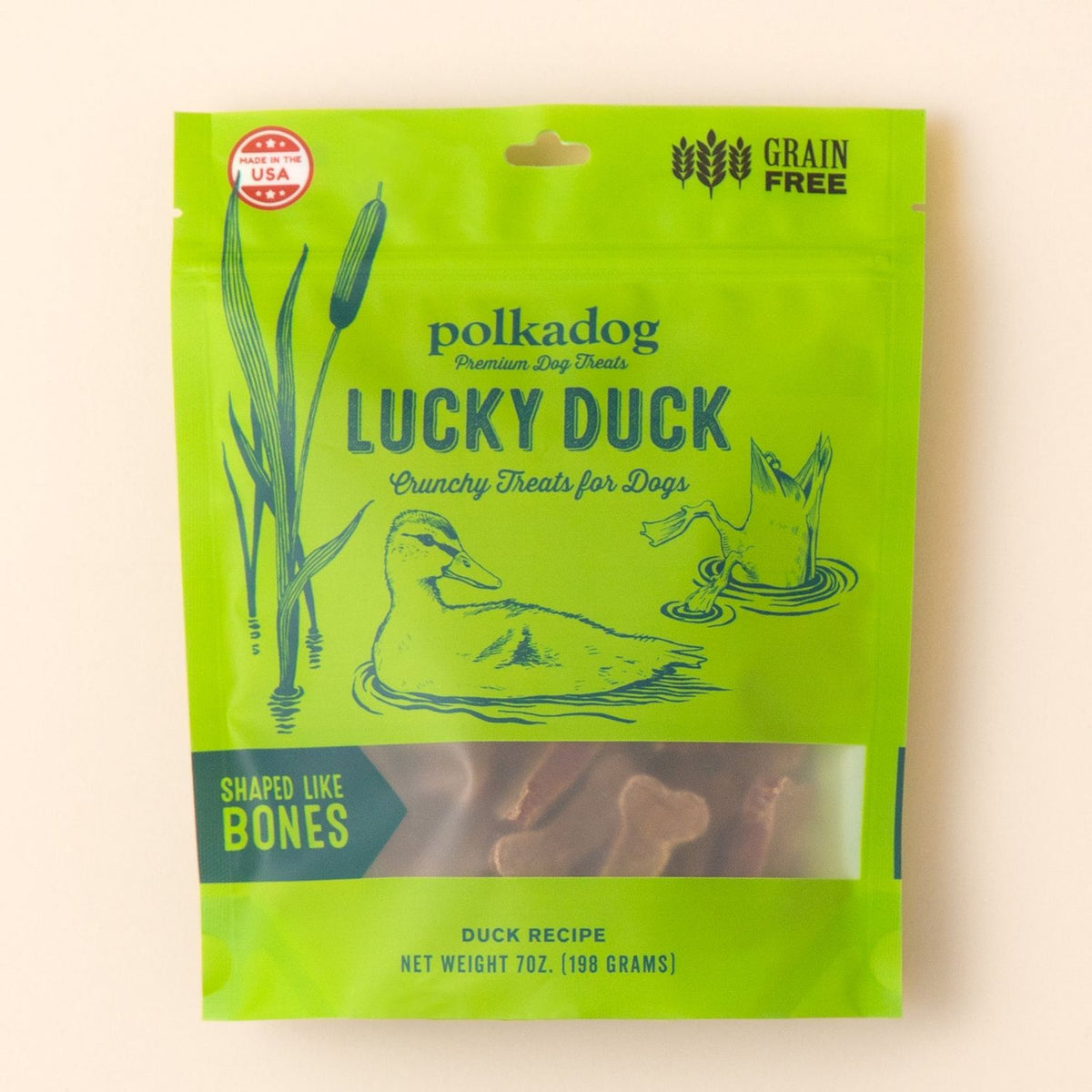 Polkadog POLKA Dog LUCKY Duck Bones 5 lb Bulk
