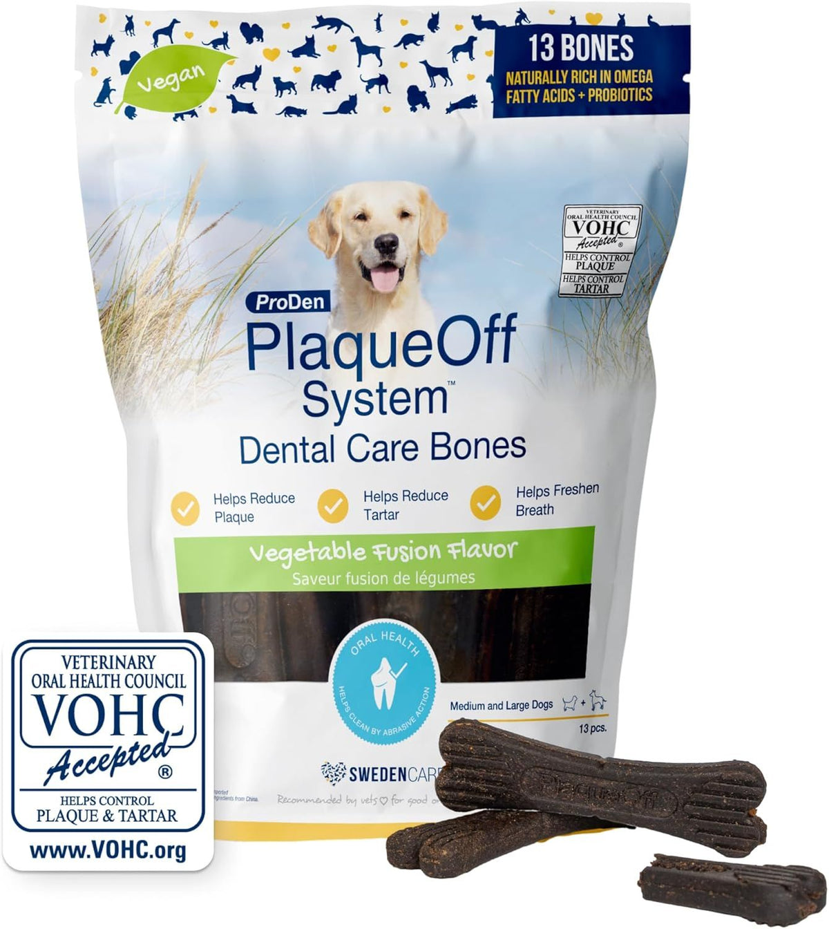 Plaque Off Dental Bone Vegetable Fusion 17oz