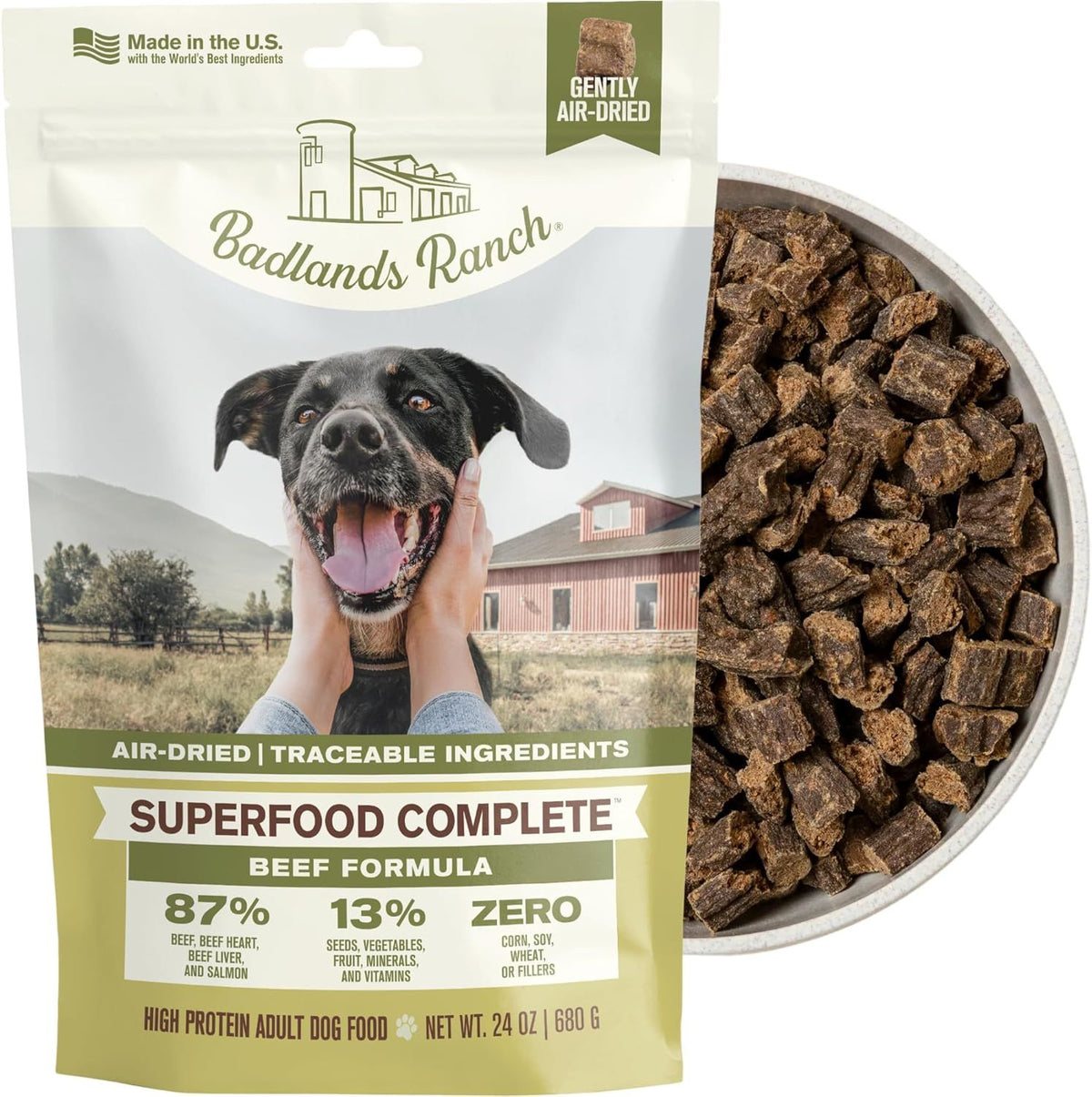 Badlands Ranch BLR Dog SUPRFD Beef 24 oz