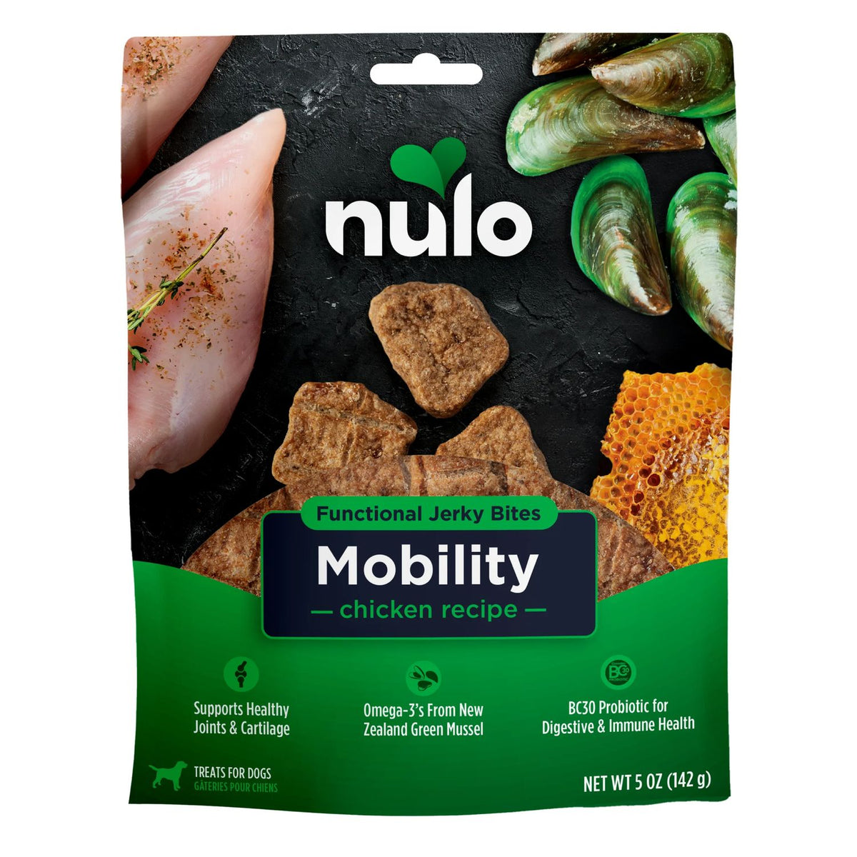Nulo Dog FUNCTL Grain Free Jerky Mobility 5 oz