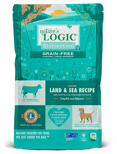 Natures Logic NLOGIC Dog DSTNCT Grain Free LANDSEA 4.4 lb