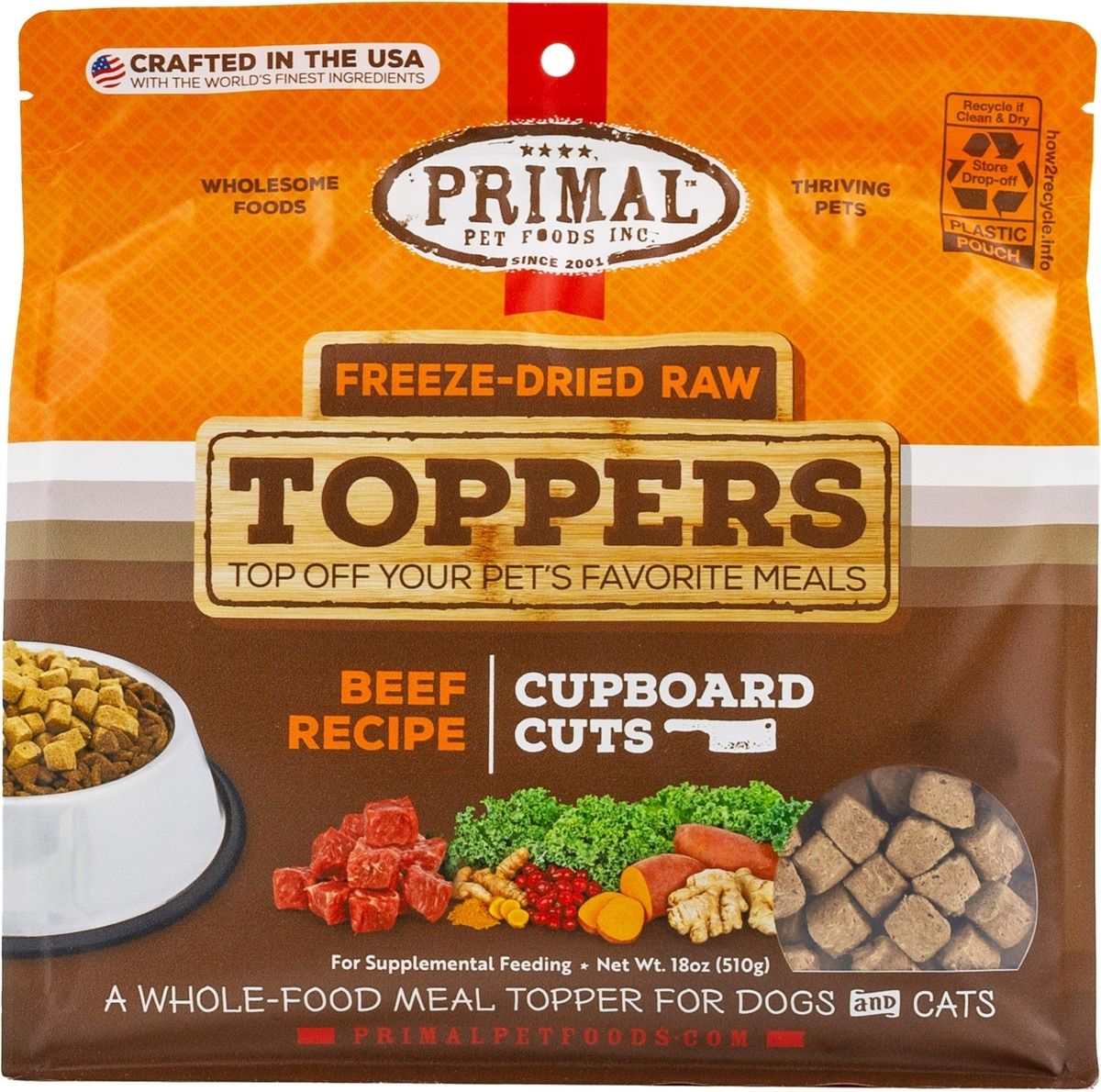 Primal Dog Cupboard Freeze Dried Beef 18 oz