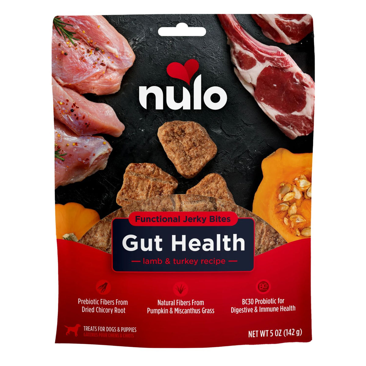 Nulo Dog FUNCTL Grain Free Jerky GUT 5 oz