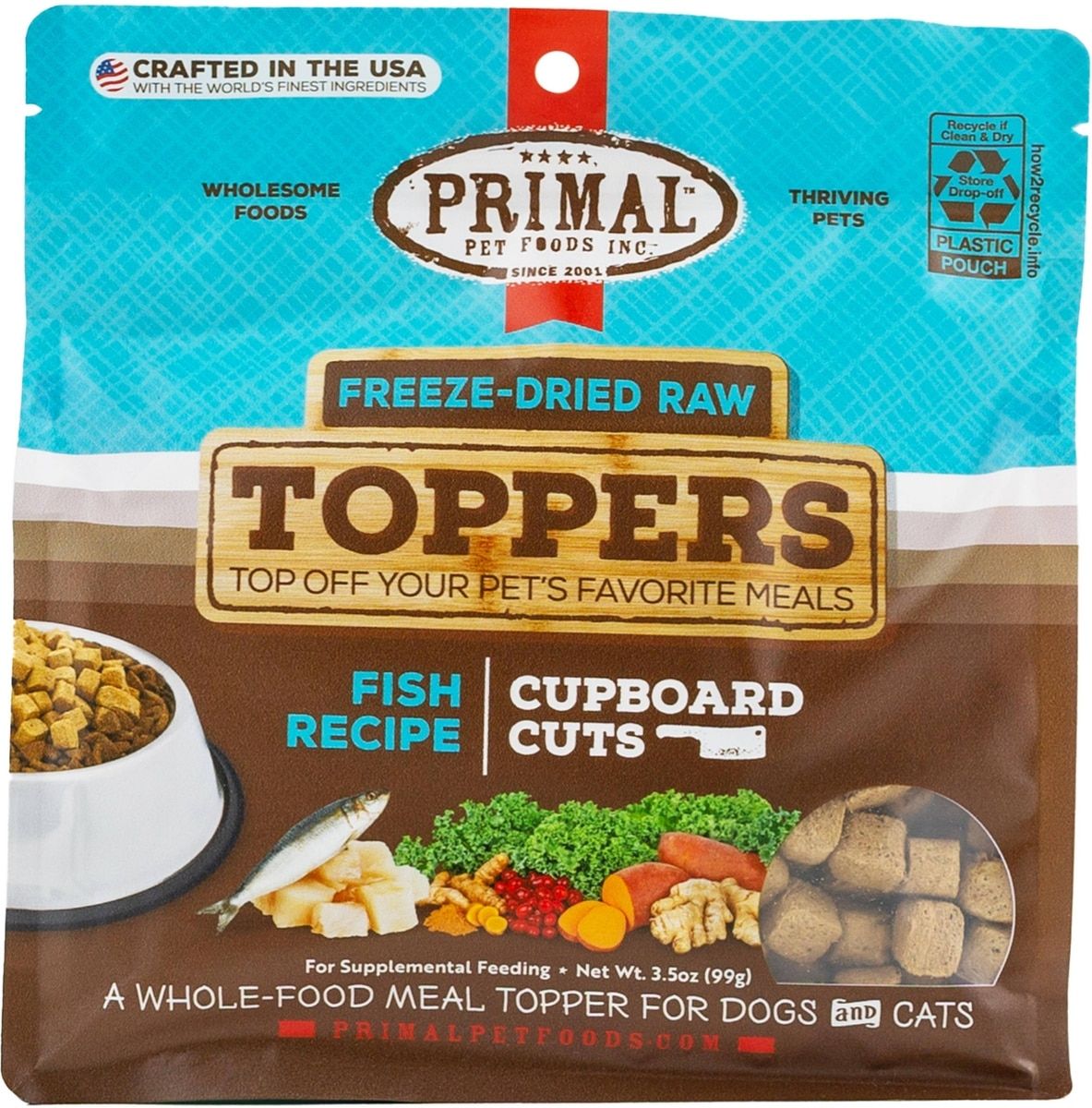 Primal Dog Cupboard Freeze Dried Fish 3.5 oz