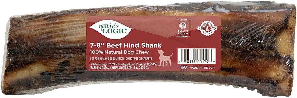 Natures Logic NLOGIC Dog Beef SHNK Bone 7-8"
